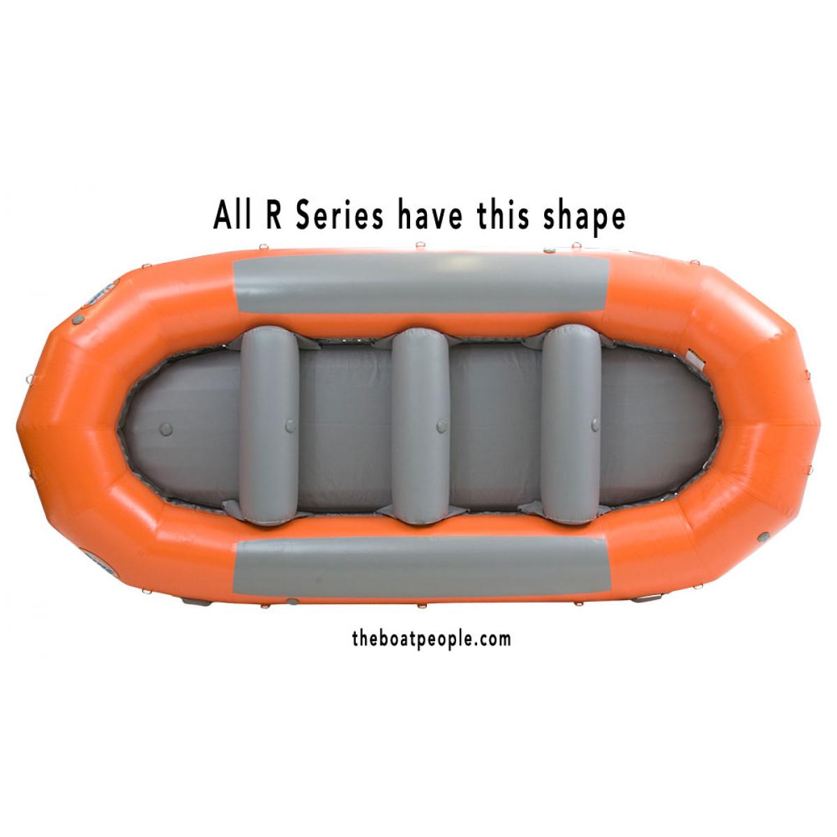 AIRE R Series Rafts have this shape