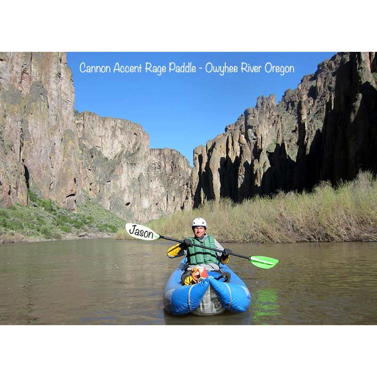 Jason on Owyhee River Oregon with Cannon Accent Rage Paddle