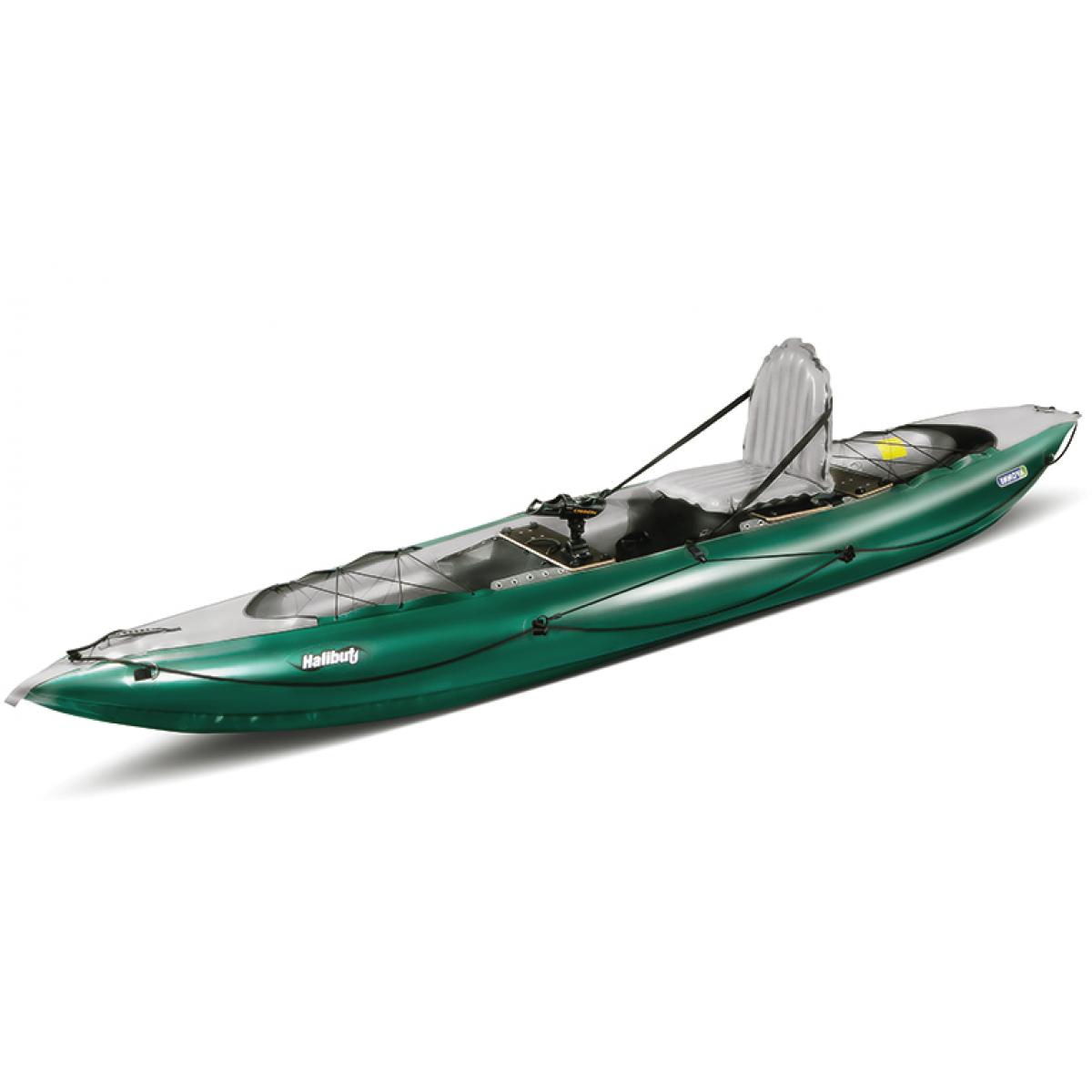 Innova Halibut anglers fishing inflatable kayak